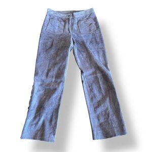 2000s Genuine Suede Leather Pants women’s XS Michael Kors Y2K straight leg